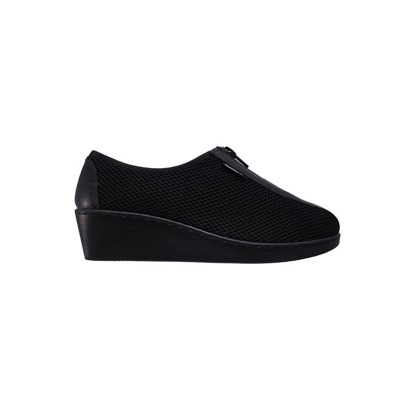 ROMULO - Zapato Mocasín Cremallera En Capellada Cuero Por Textil