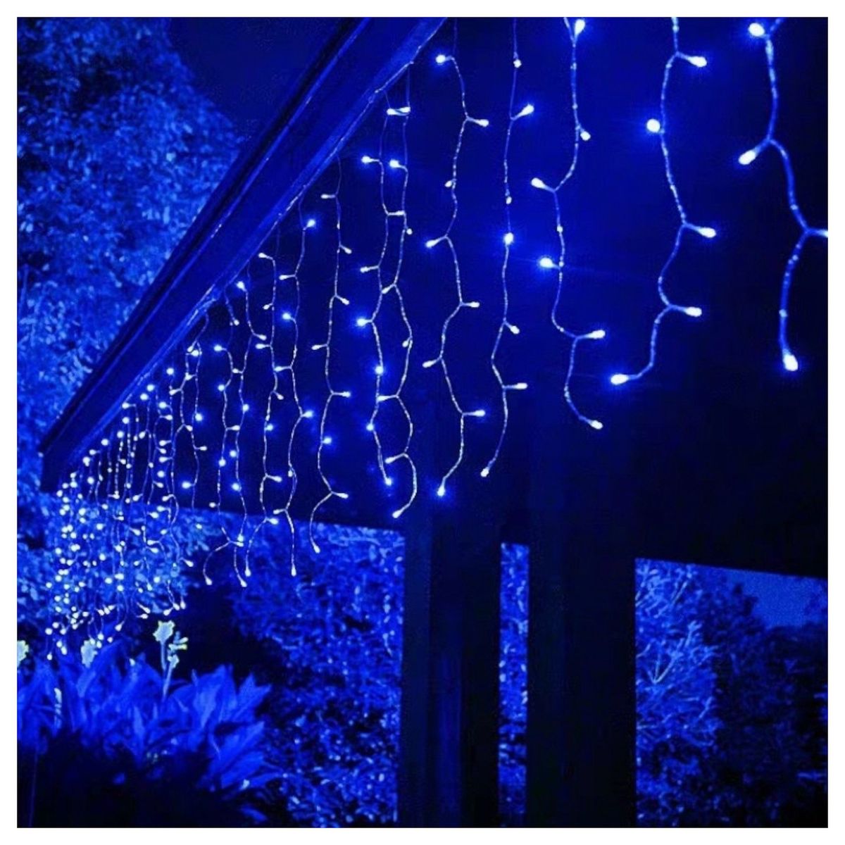 MULTIPLACE COLOMBIA - Cortina de Luces de navidad decorativas para interiores 300X100 CM