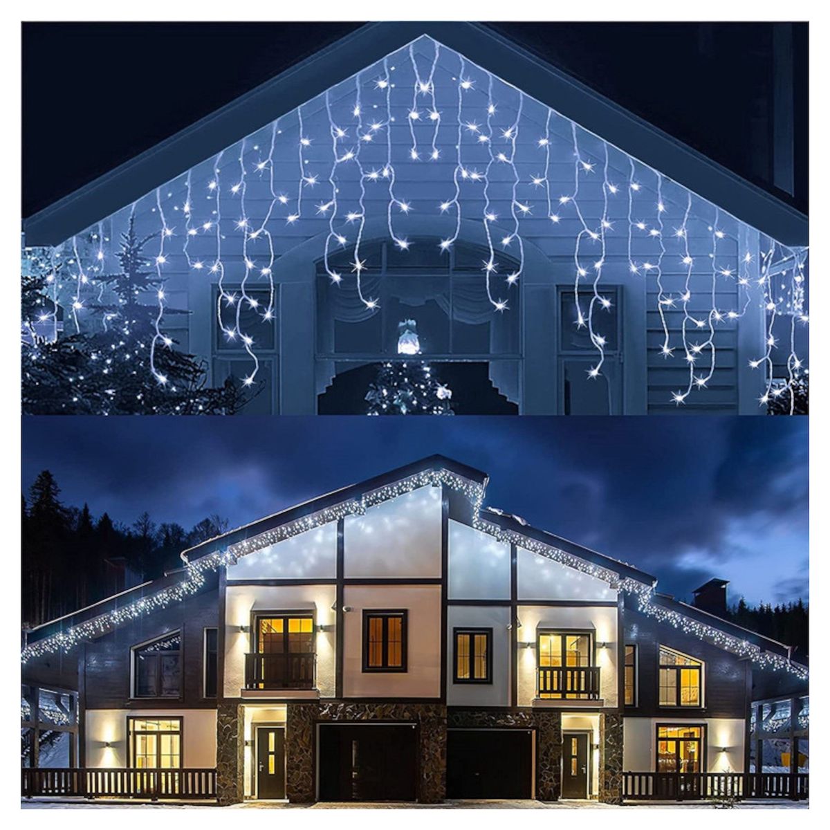 MULTIPLACE COLOMBIA - Cortina de Luces de navidad decorativas para interiores 300X100 CM-