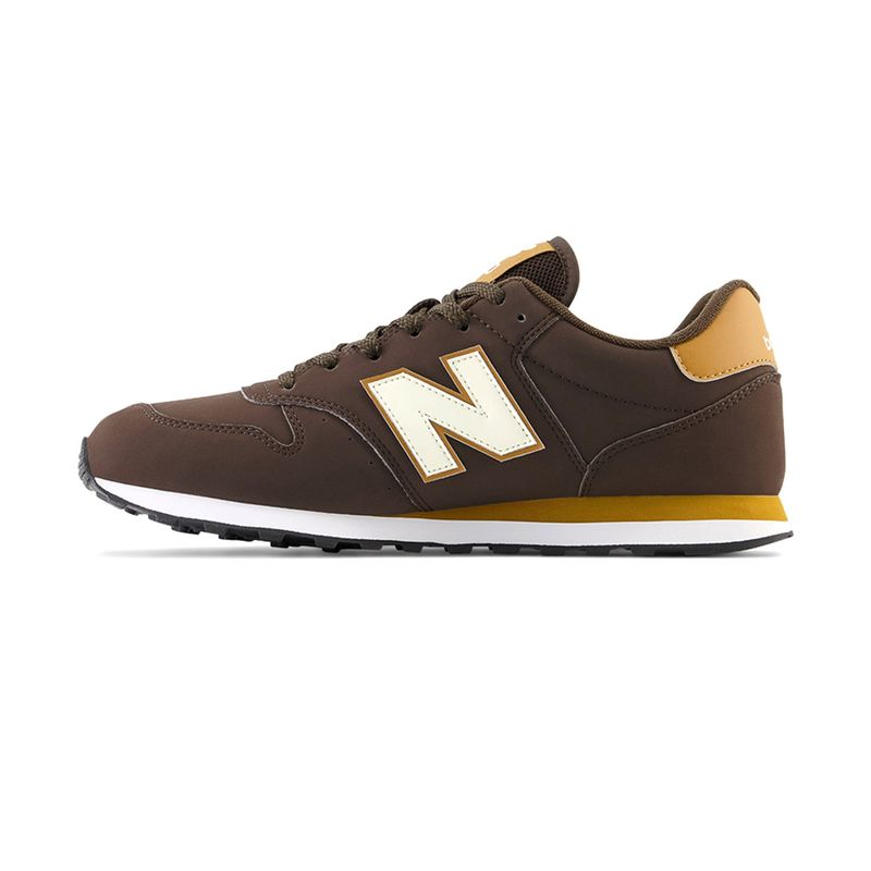 NEW BALANCE - Tenis Zapatillas Marca New Balance 500 Café Hombre Original