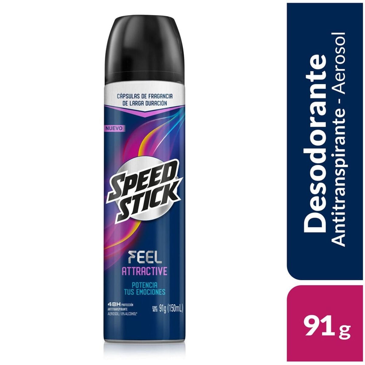 SPEED STICK - Desodorante Speed Stick Feel Attractive Aerosol X 91G