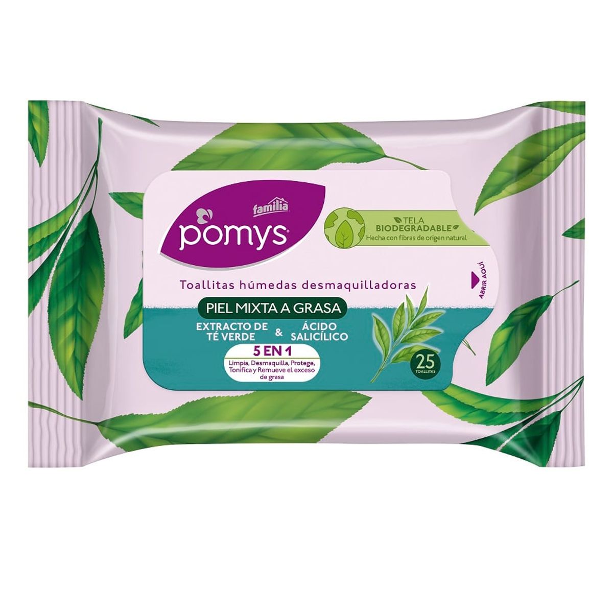 POMYS - Toallas Pomys Desmaquillantes Piel Mixta Grasa X 25und