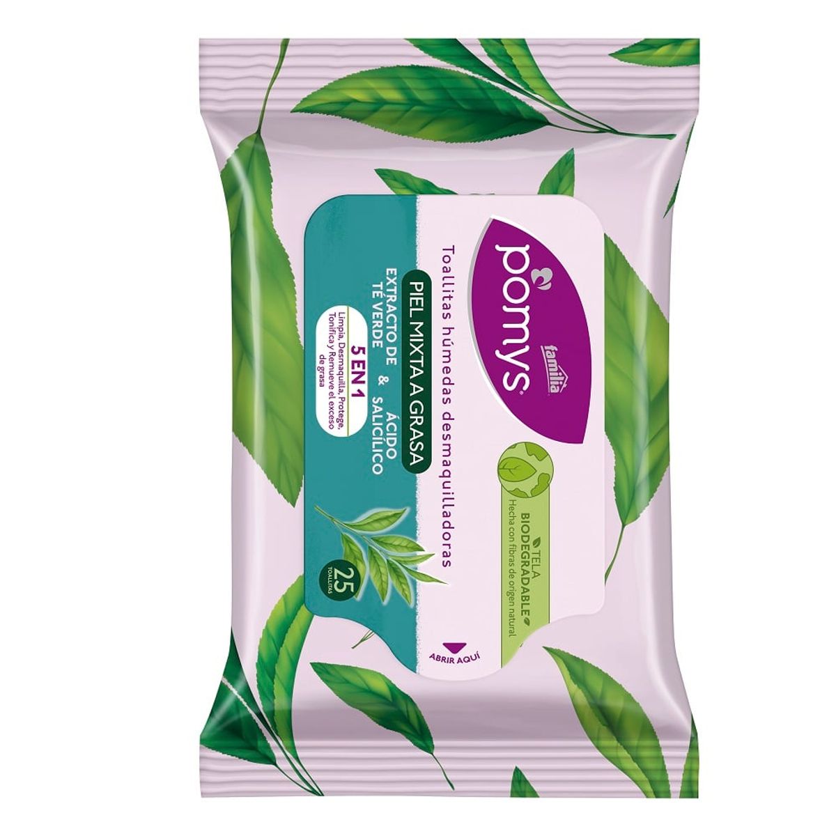 POMYS - Toallas Pomys Desmaquillantes Piel Mixta Grasa X 25und