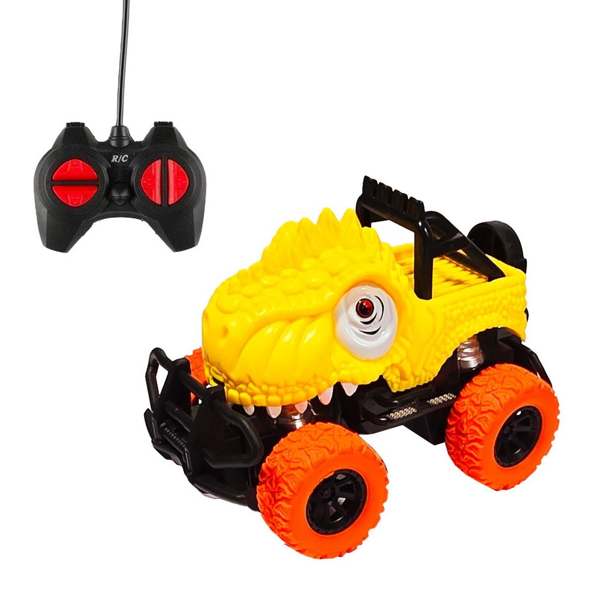 GENERICO - Carro Jeep Dinosaurio Rex Control Remoto Juguete + Bateria