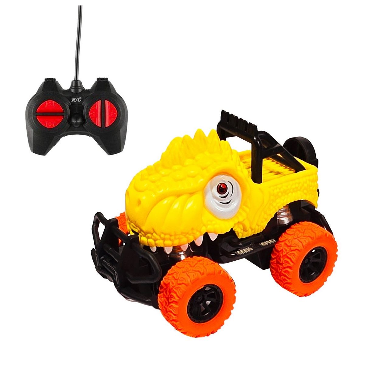 GENERICO - Carro Jeep Dinosaurio Rex Control Remoto Juguete + Bateria