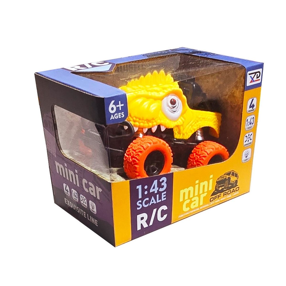 GENERICO - Carro Jeep Dinosaurio Rex Control Remoto Juguete + Bateria