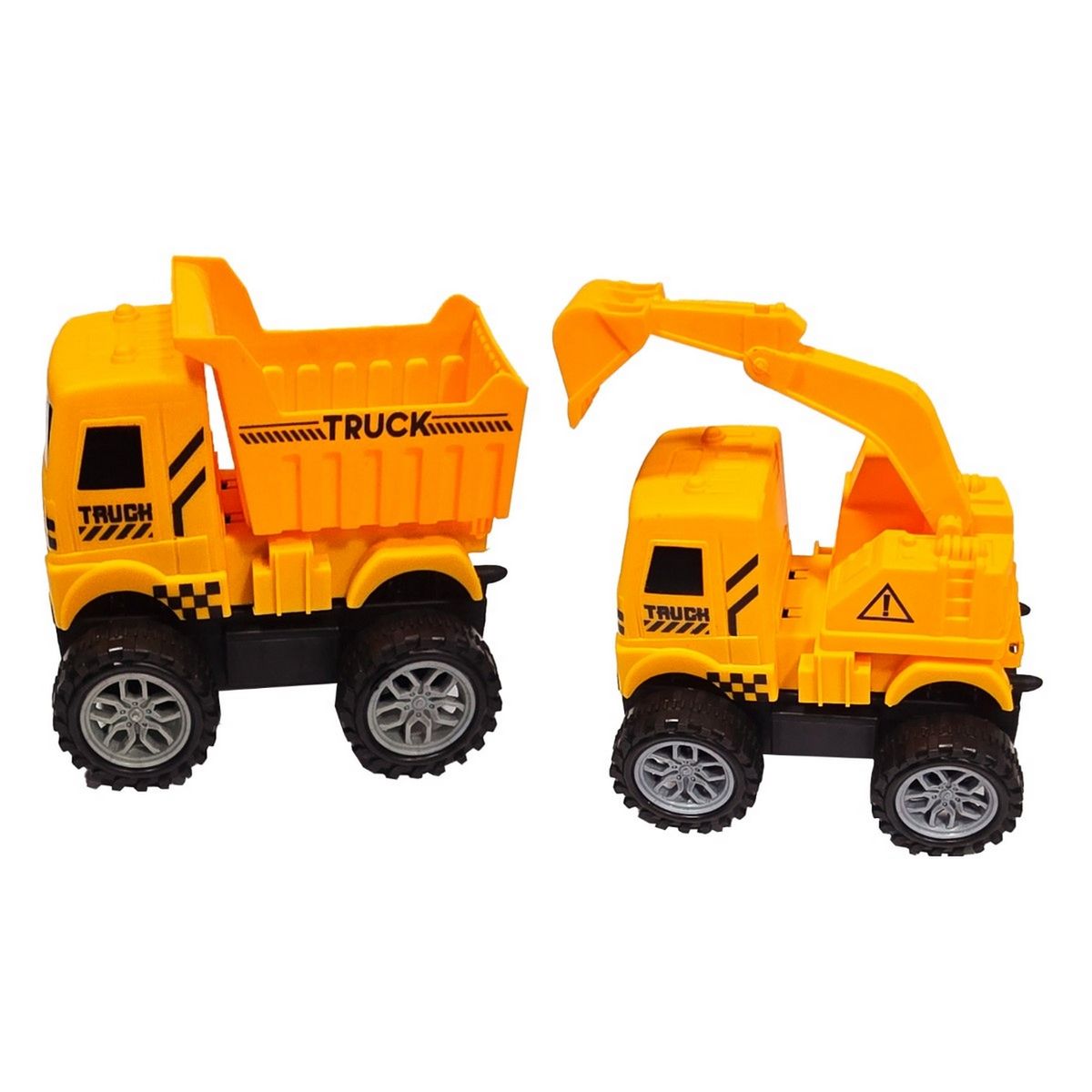 GENERICO - Carro Camion Construccion Volqueta Y Retroexcavadora Juguete