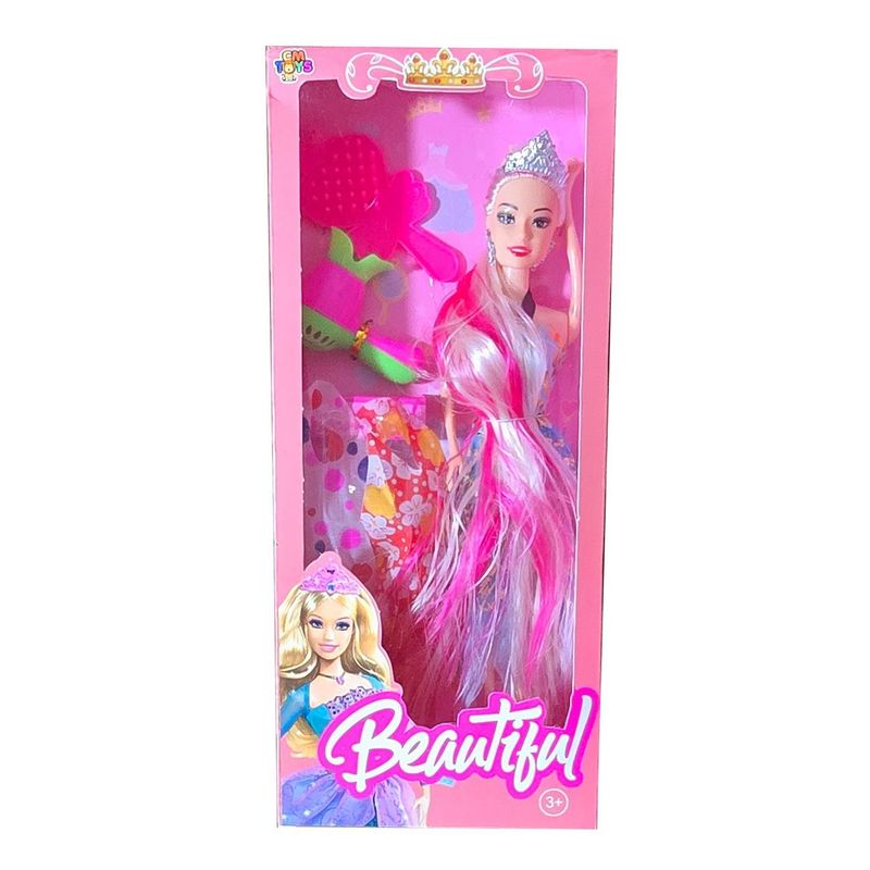 GENERICO - Muñeca Princesa Vestido Accesorios Juguete Interactivo Niñas