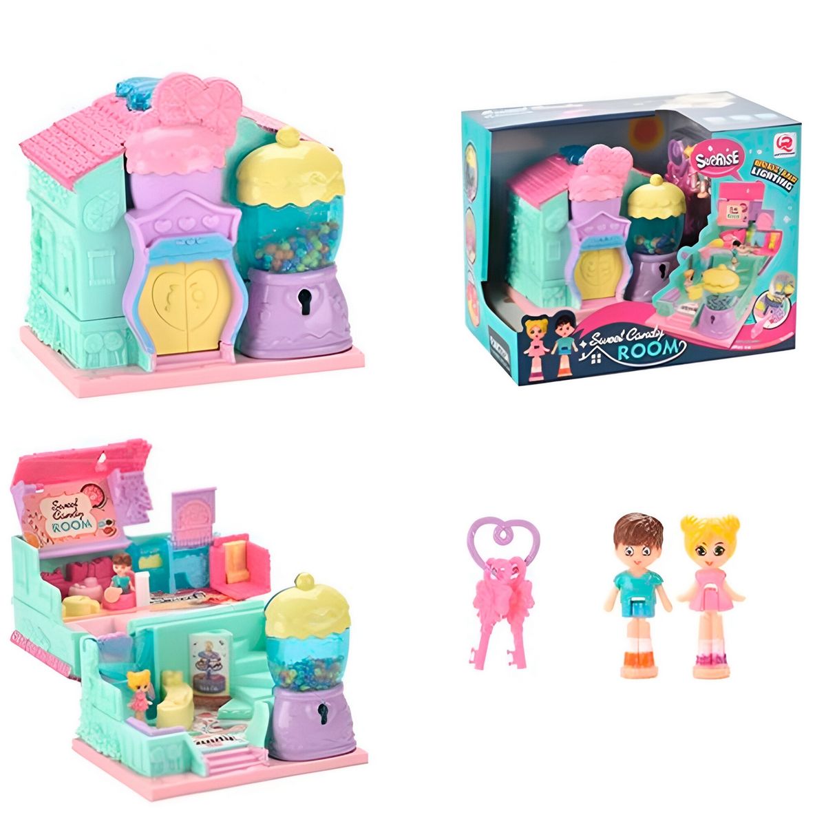 GENERICO - Casa De Muñecas Casa De Dulces Juguete Con Accesorios Niña