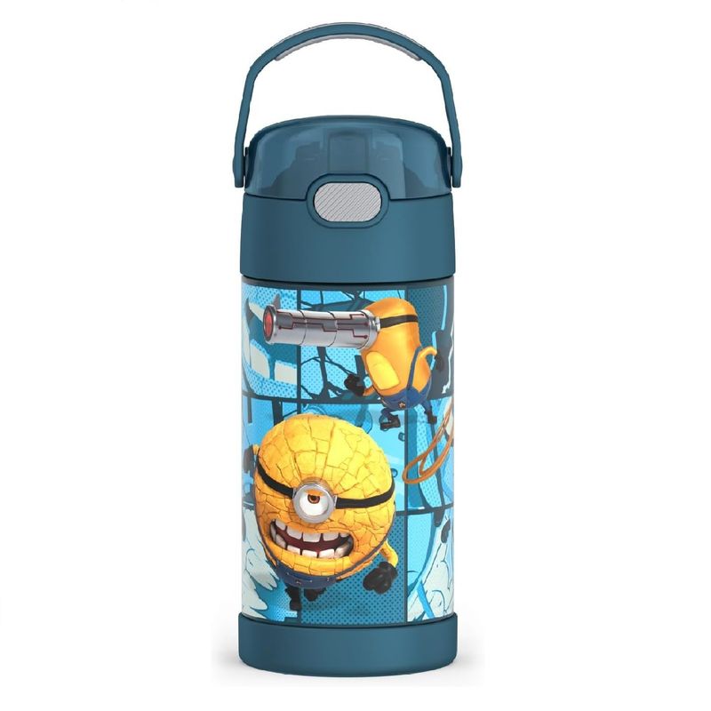THERMOS - Termo Pitillo Infantil Acero Inoxidable Minions 12 Onz