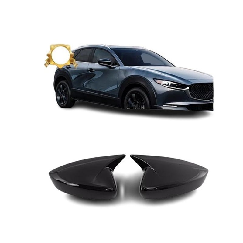 GENERICO - accesorios mazda cx30 cubierta carcasa espejos laterales 2pc