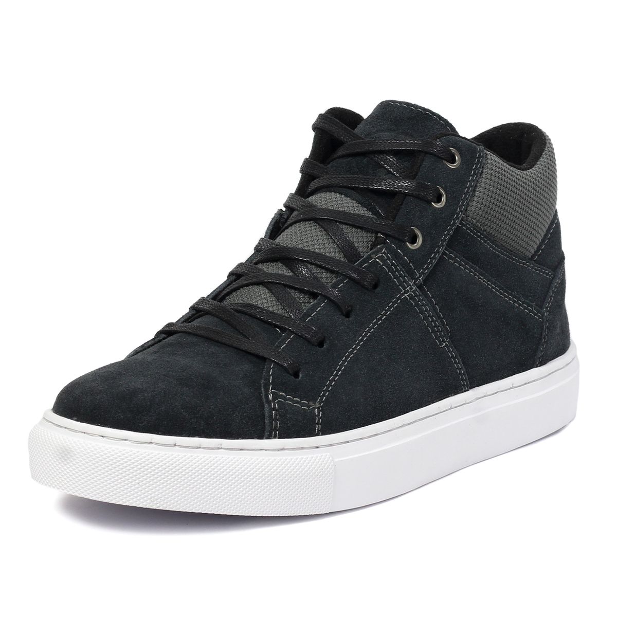VIAR - Tenis Bota en Cuero Para Hombre VIAR Fiodor01 Gris