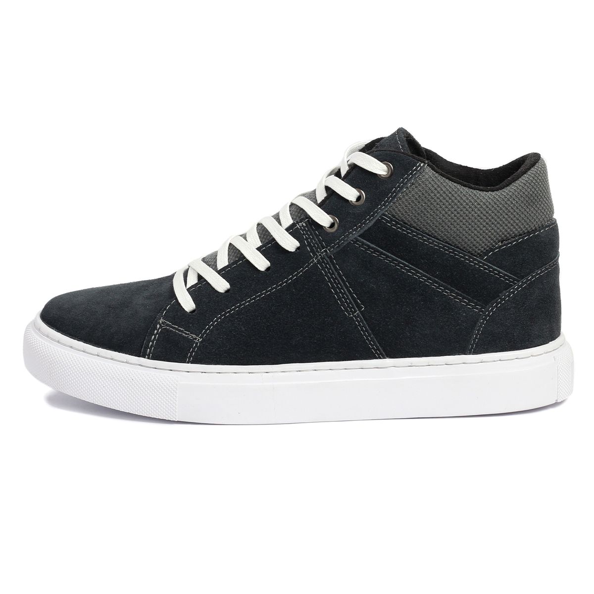 VIAR - Tenis Bota en Cuero Para Hombre VIAR Fiodor02 Gris