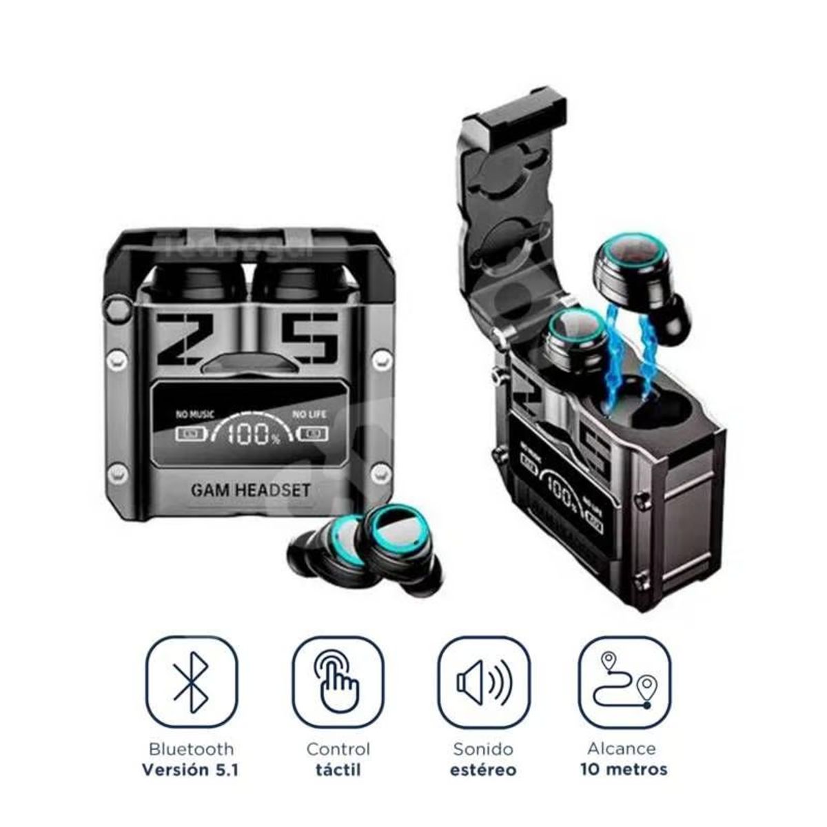 GENERICO - Audifonos Inalambricos Bluetooth 5.3 Gamer Deportivos M25 Tws 9d