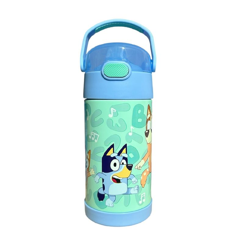 THERMOS - Termo Pitillo Infantil Acero Inoxidable Bluey 12 Onz