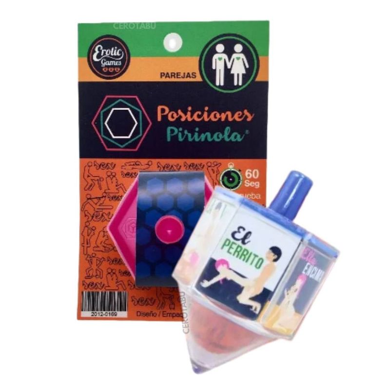 GENERICO - Juego De Mesa Adultos Pirinola Erótica Posiciones Parejas Hetero