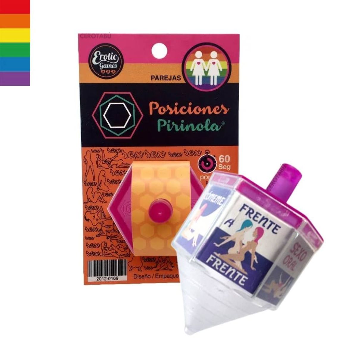 GENERICO - Juego De Mesa Adultos Pirinola Erótica Posiciones Parejas Lésbico