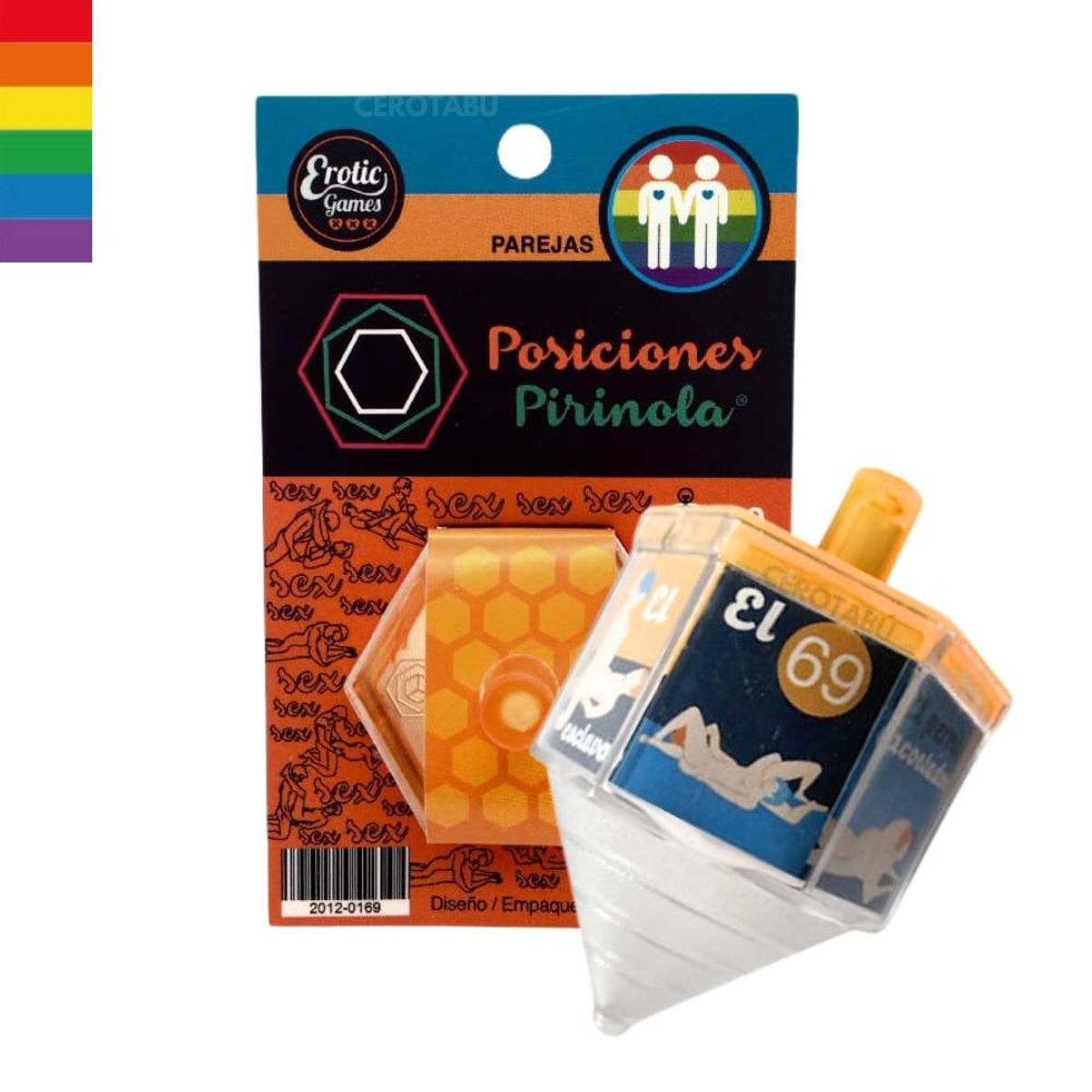 GENERICO - Juego De Mesa Adultos Pirinola Erótica Posiciones Parejas