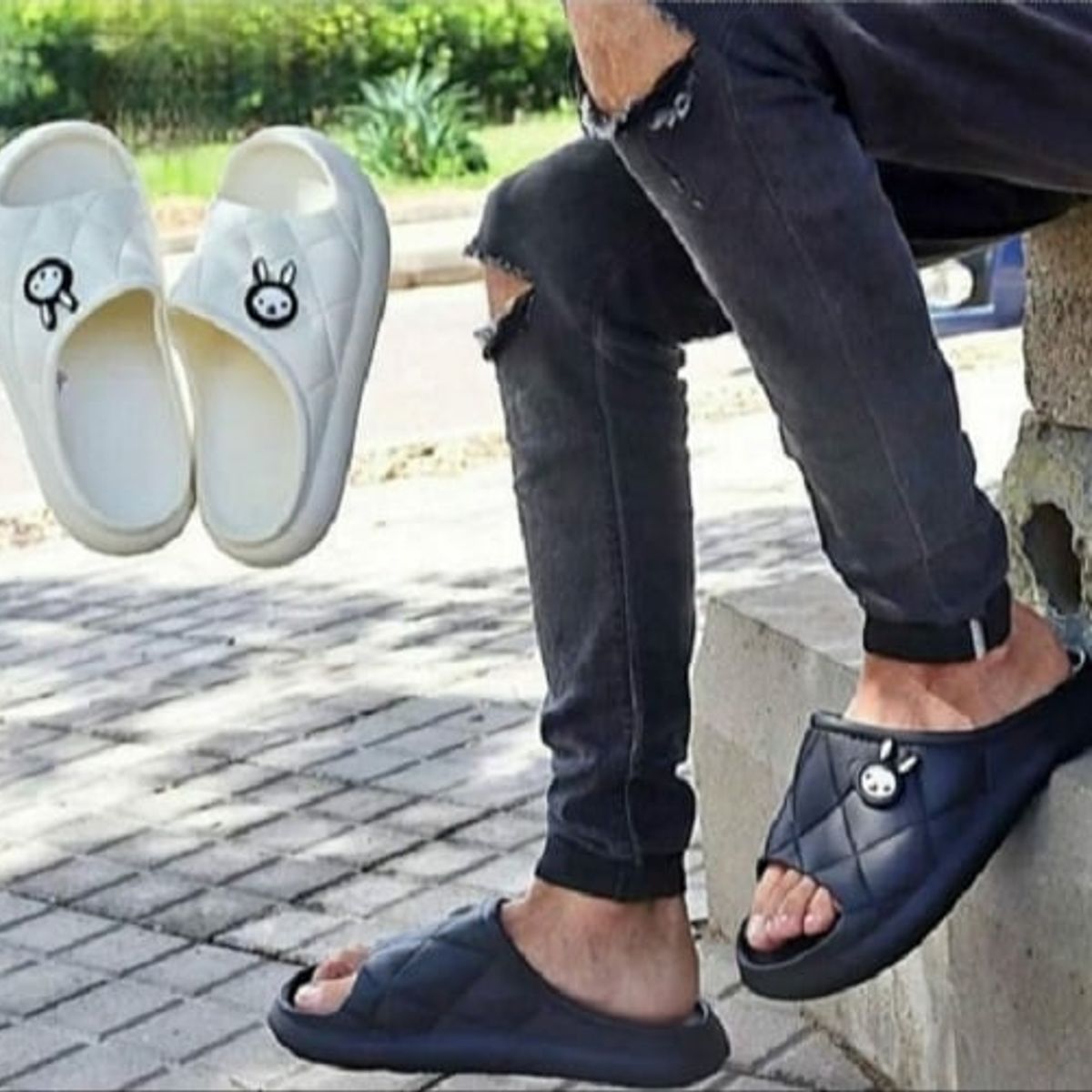 CALZADO BONT - SANDALIAS PARA DAMA O CABALLERO SUPER COMODAS NEGRO_.