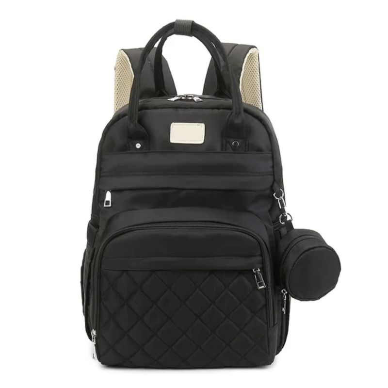 GENERICO - Pañalera Tipo Morral Multifincional Con Bolsillo Termico