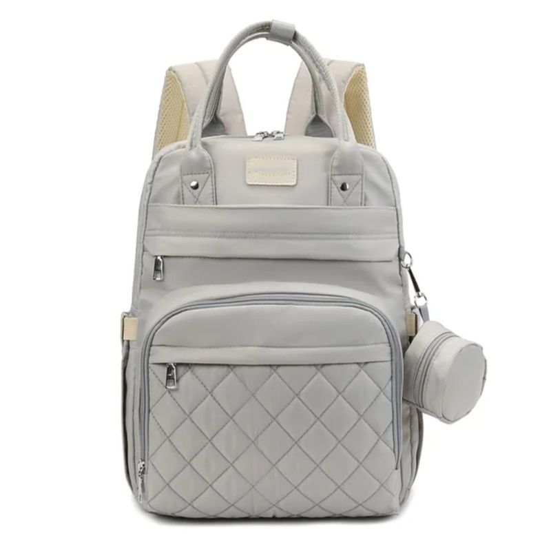 GENERICO - Pañalera Tipo Morral Multifincional Con Bolsillo Termico