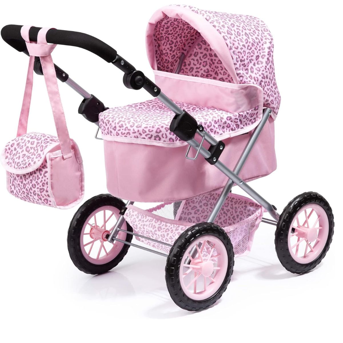 GENERICO - Coche Stroller Plegable Para Muñecas Reborn Bebe Real Rosa