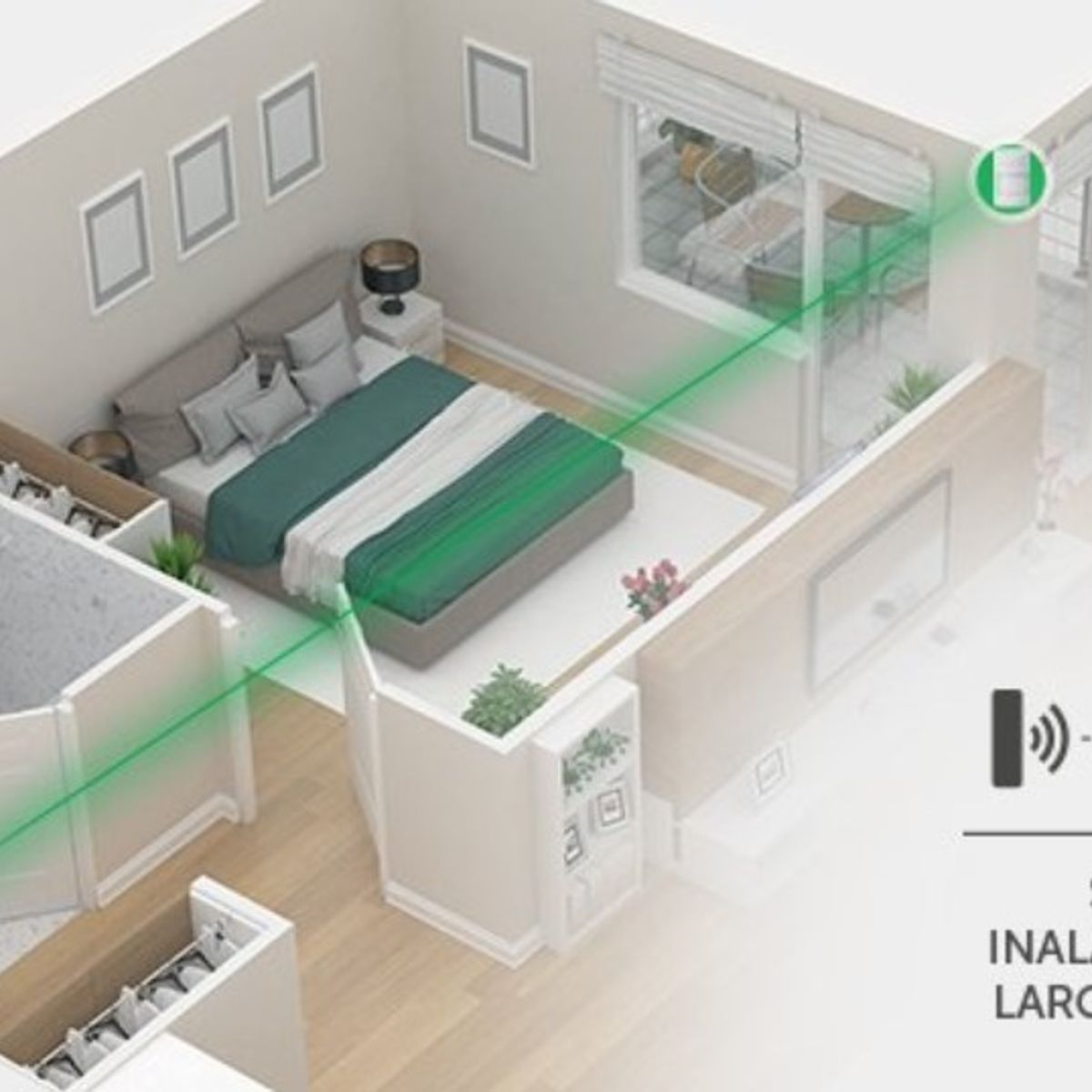 INTELBRAS - Sensor Pir Inalambrico Para Alarma Intelbras Ivp 1000 Pet