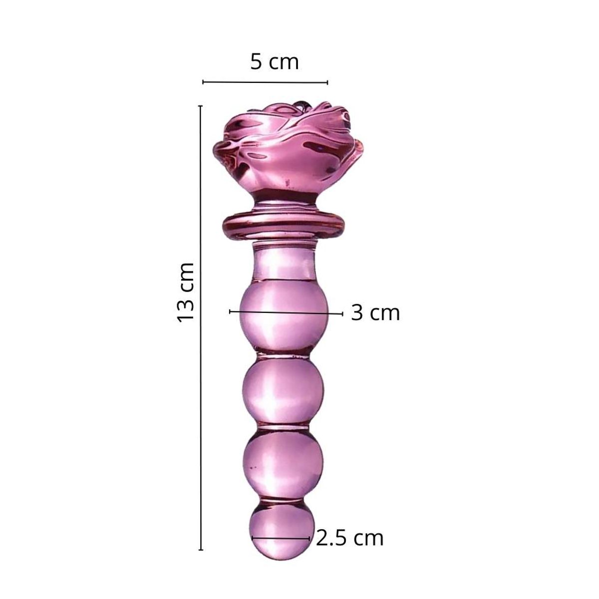 GENERICO - Dildo Consolador En Vidrio Plug 13 CM Juguete Sexual