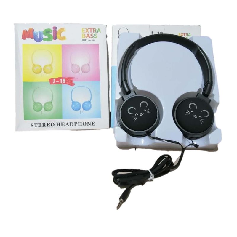 GENERICO - Audifonos Diadema Con Micrófono Extra Bass Hifi Sound J18