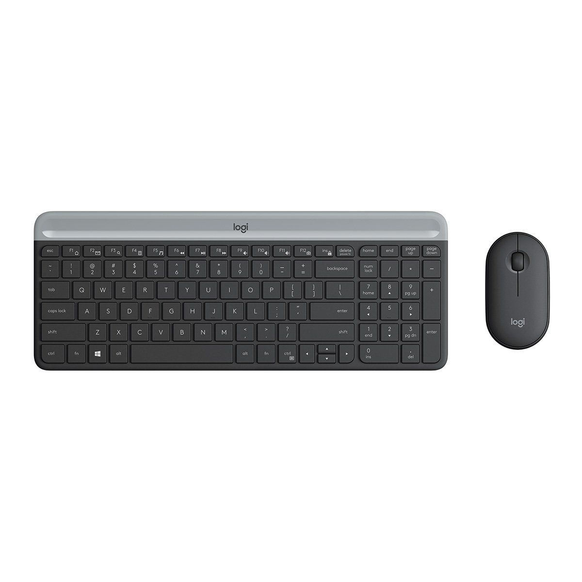 LOGITECH - Combo Teclado y Mouse Inalámbrico Logitech MK470 Grafito Español