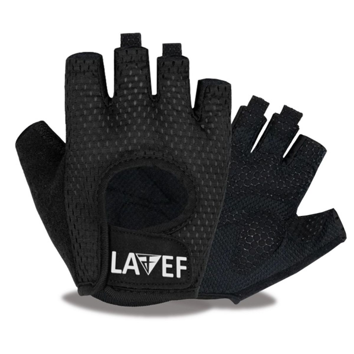 LAVEF - Guantes Ciclismo Deportes GYM Originales Con Gel Dedo Corto_.