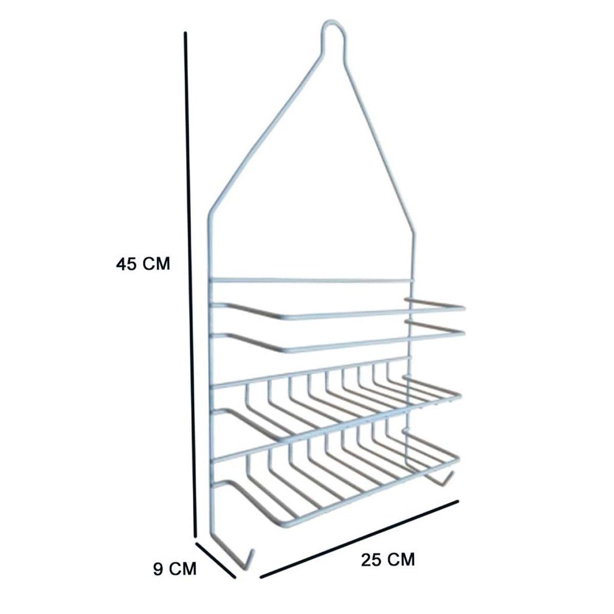 GENERICO - Organizador De Baño En Alambre Metalico