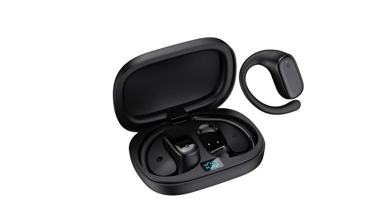 Audífonos TWS Bluetooth Movisun T100 Ows Inalámbricos Color negro ...
