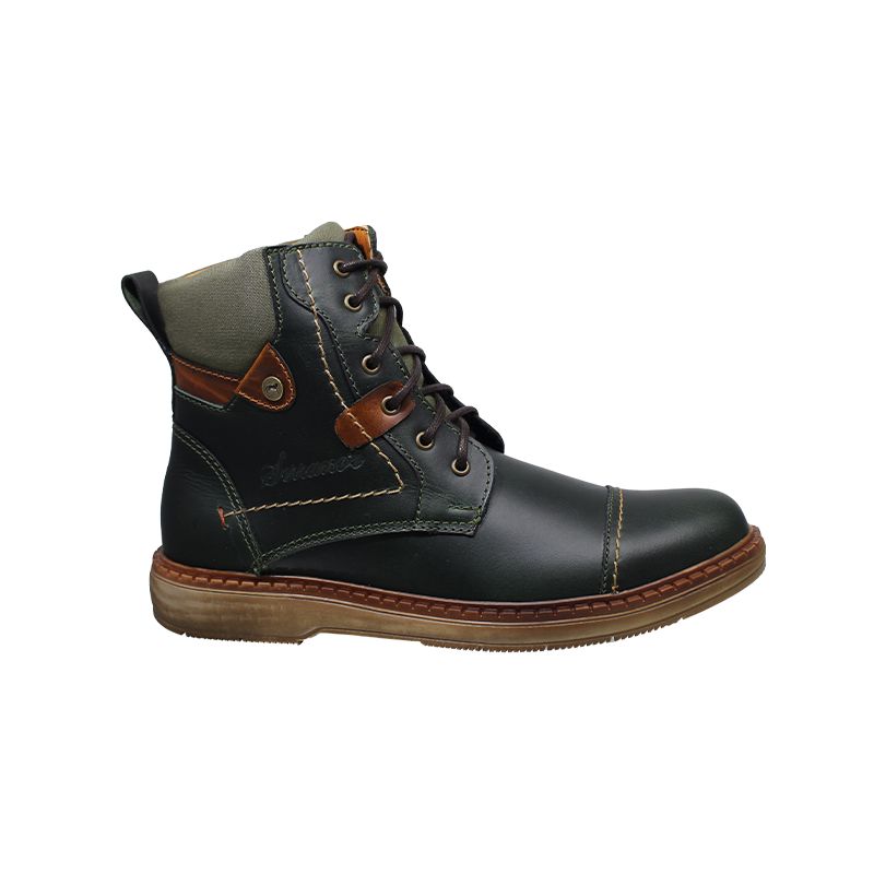 GENERICO - Bota Para Hombre De Cuero Amarrar