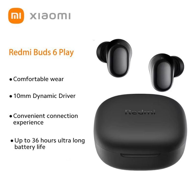 XIAOMI - XIAOMI REDMI BUDS 6 PLAY NEGRO