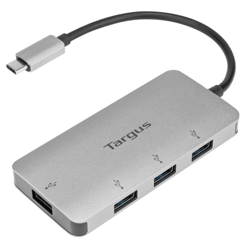 TARGUS - Hub USB-C A Targus ACH226BT, De 4 Puertos USB-A 3.0