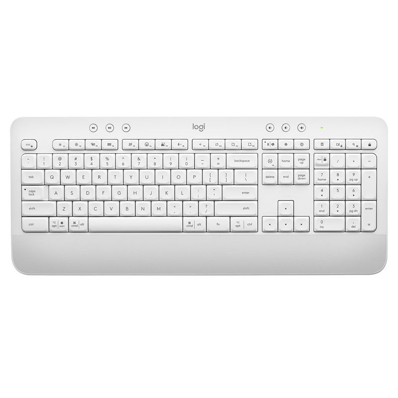 LOGITECH - Teclado Inalámbrico Bluetooth Logitech Signature K650 Español Blanco