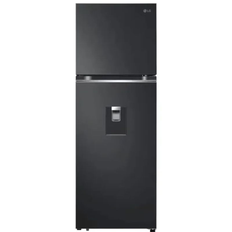 LG - Nevera LG Congelador Superior 334 Lt - Door Cooling en Color Negro (VT34KPM)