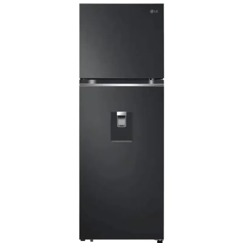 LG - Nevera LG Congelador Superior 334 Lt - Door Cooling en Color Negro (VT34KPM)