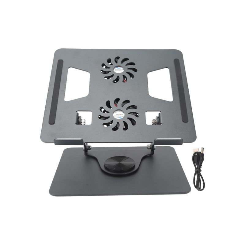 GENERICO - Base Soporte Portátil Plegable Ajustable Giratorio Aluminio