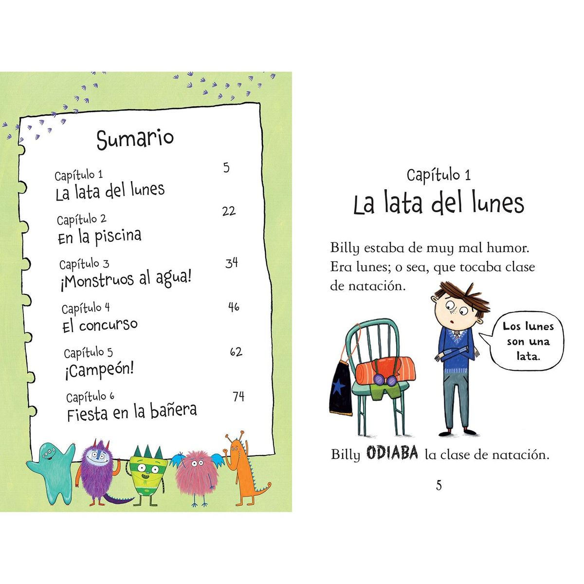 USBORNE - Billy Y Los Mini Monstruos. Los Monstruos Van A Natación