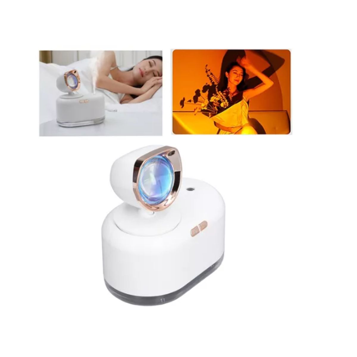 GENERICO - Humidificador De Luz Atardecer Miniusb Difusor Para El Hogar