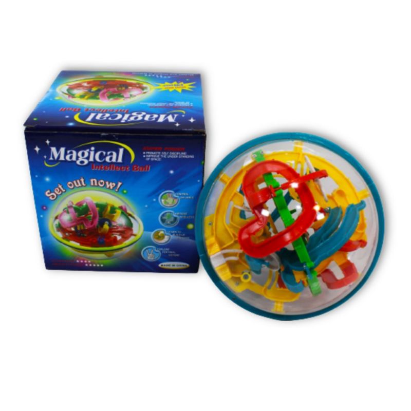 MAGIC CLASS - ESFERA LABERINTO CON CUERPO TRANSPARENTE DIFERENTES NIVELES