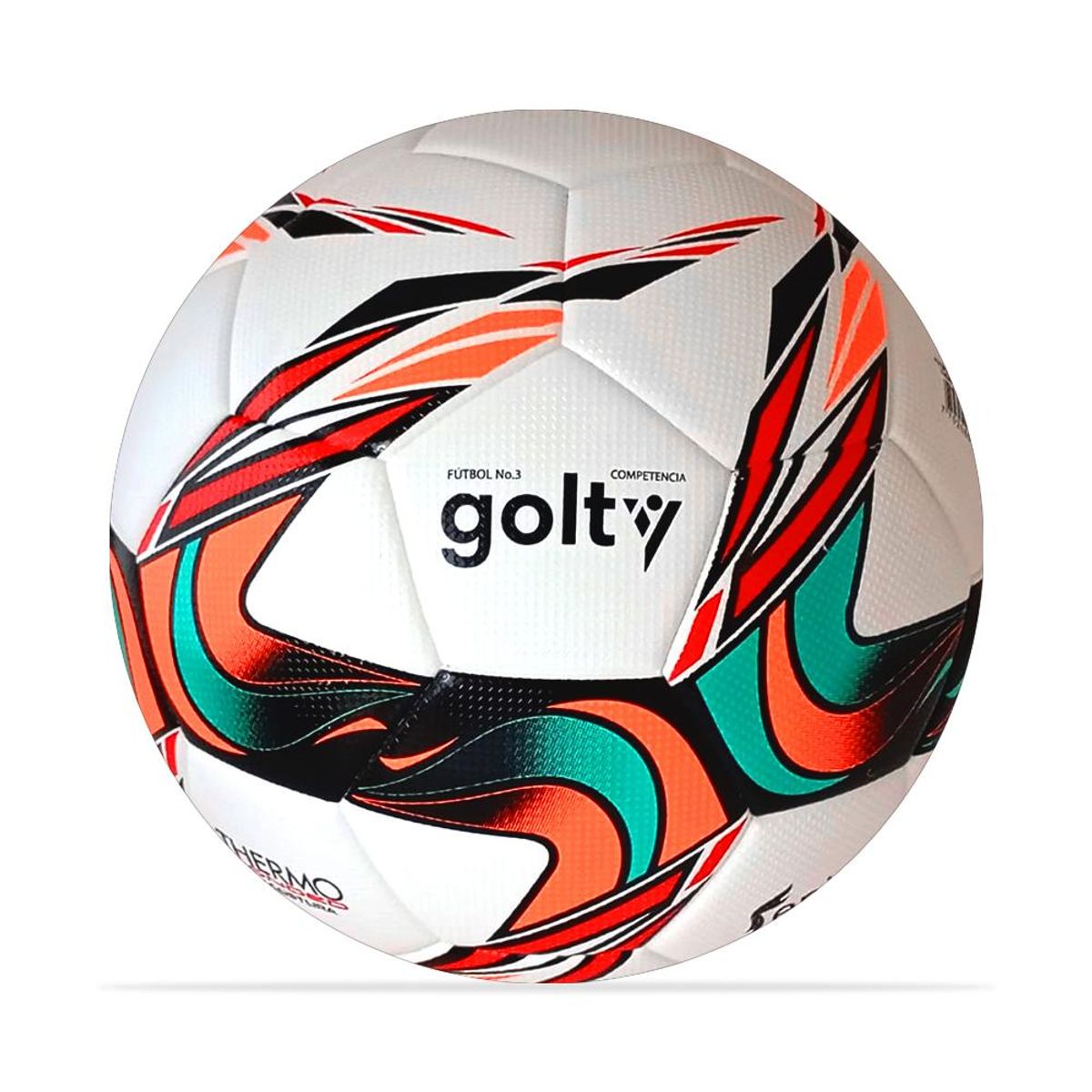 GOLTY - Balon Futbol Competencia Golty Fenix Thermobonded N3-Blanco