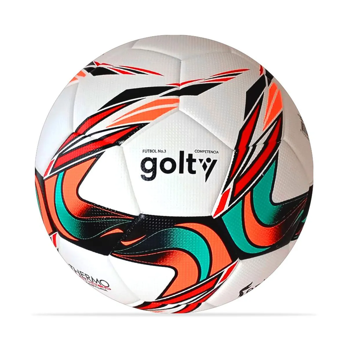 GOLTY - Balon Futbol Competencia Golty Fenix Thermobonded N3-Blanco
