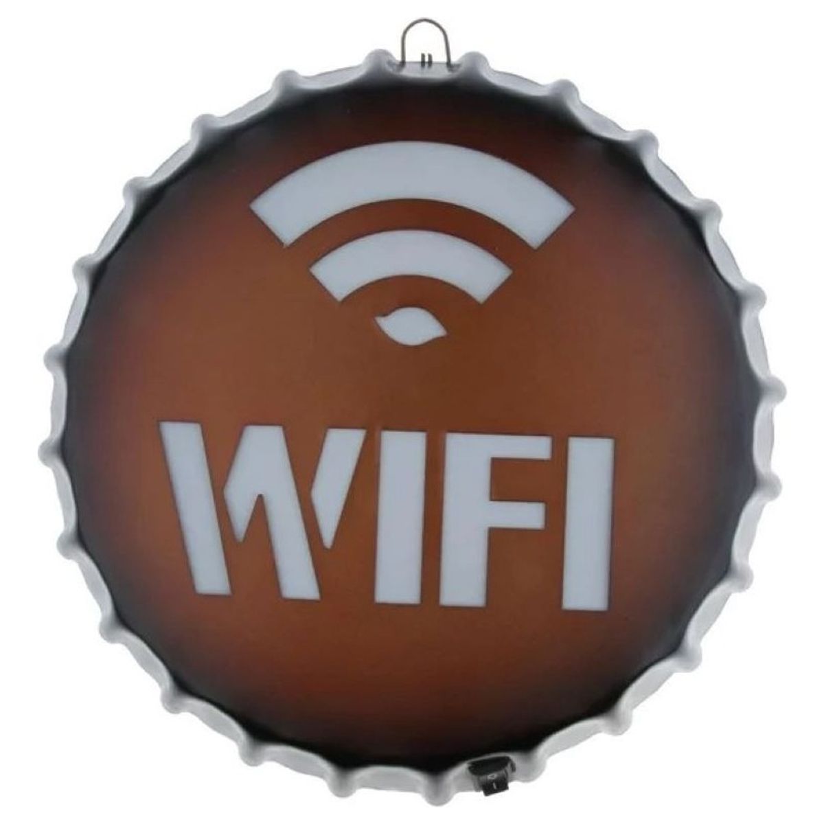 MOBLIHOUSE - Letrero Luminoso De Pared De Metal Decoración Retro Luz Led