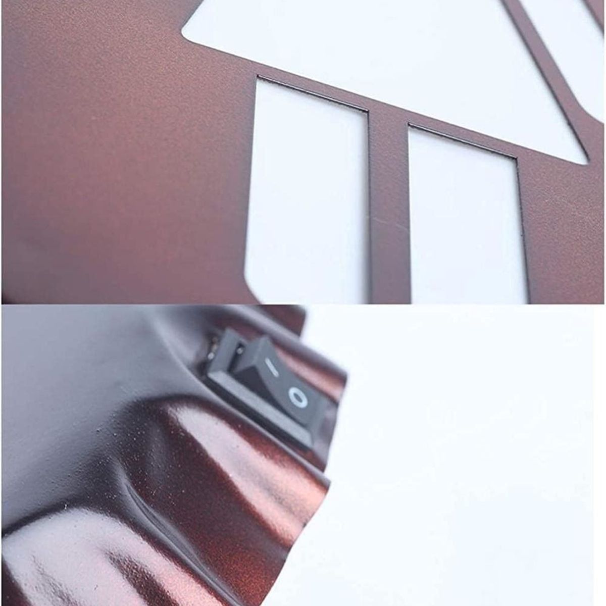 MOBLIHOUSE - Letrero Luminoso De Pared De Metal Decoración Retro Luz Led