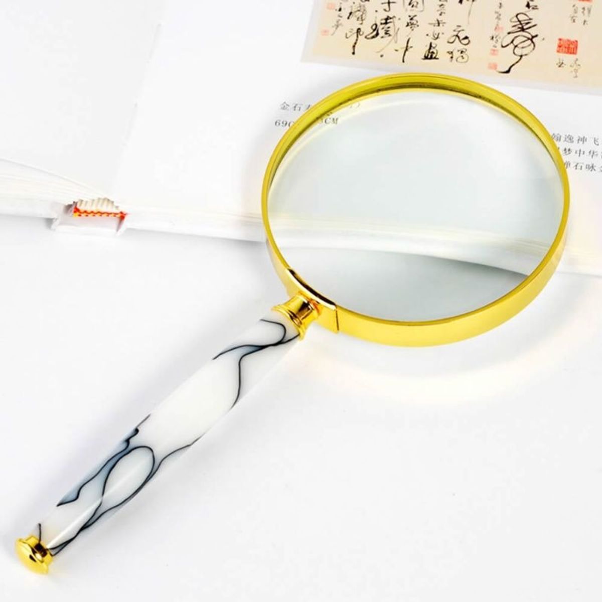 GENERICO - Lupa De Mano y redonda Con Mango Magnifier 72mm