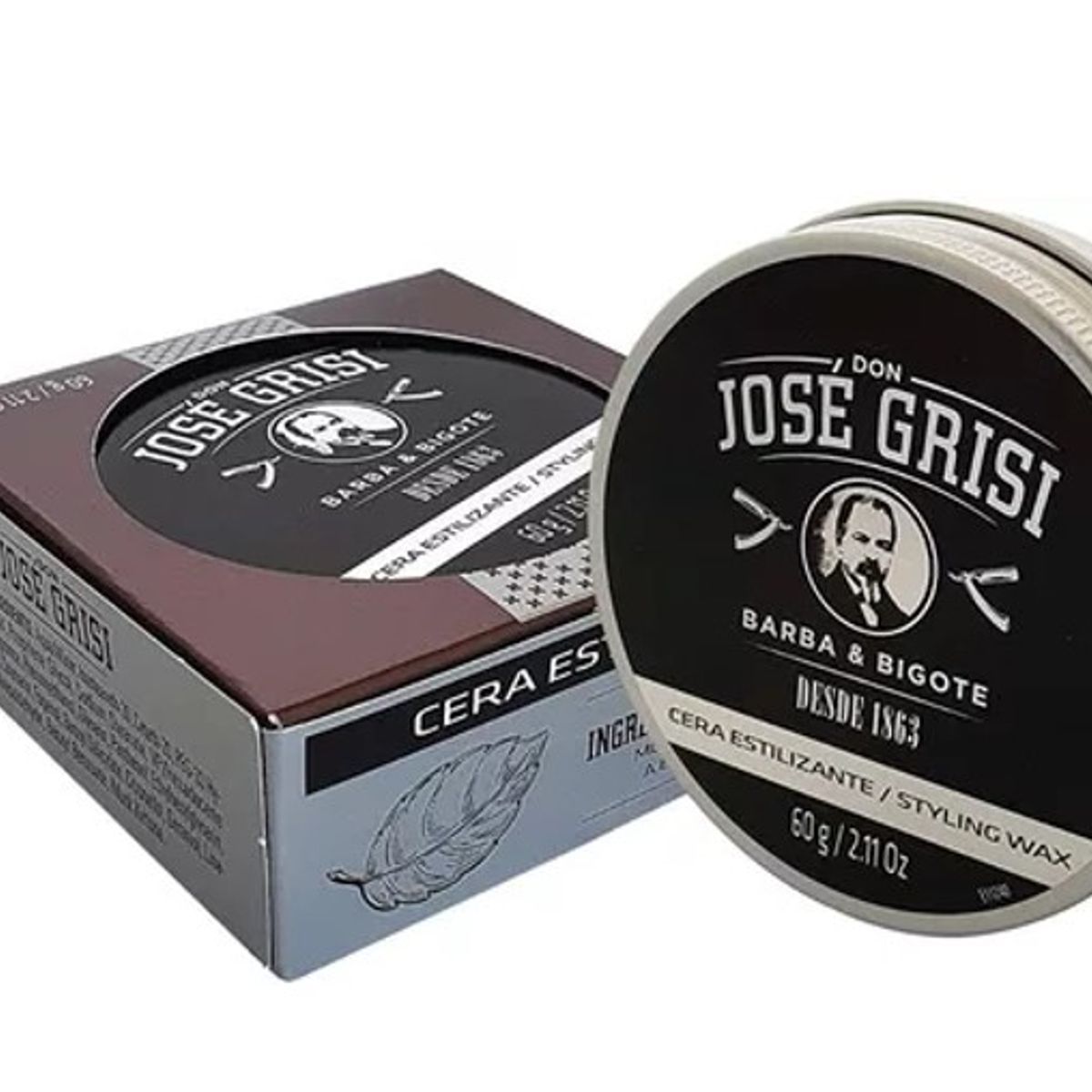 GENERICO - Cera Estilizante Barba y Bigote 60gr Don Jose Grisi