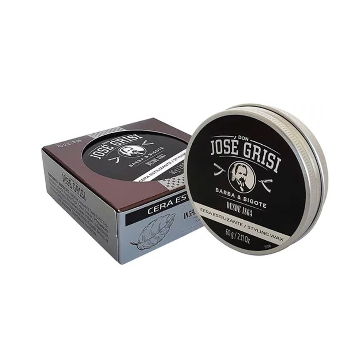 GENERICO - Cera Estilizante Barba y Bigote 60gr Don Jose Grisi